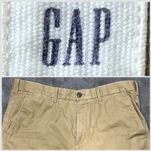 Gap Men 36X29 Straight 8.5" Leg Clean Khaki Color,‎ Cream Caramel Fall'16 Chinos